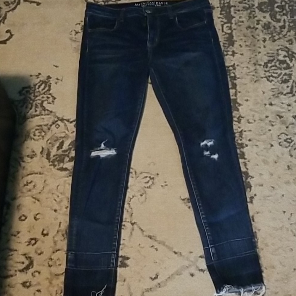 AE dark wash jegging